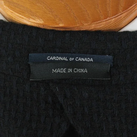 Cardinal of Canada NWT Wool Sport Coat Size 40R US In Black & Blue Knit